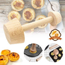 Molde de madeira para pastelaria 5 peças, tampa de madeira dupla face tart molde diy molde de cozinha ferramenta para fazer tart ovo 2024 - compre barato