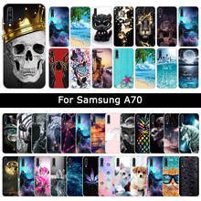 Soft TPU Silicone Case For Samsung Galaxy A70 A 70 Cartoon Painting Cover Luxury Protective Cases Phone Shells Fundas Coque Capa 2024 - buy cheap