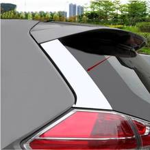 For Nissan Rogue x-Trail t32 2014 2015 2016- 2020 Chrome Rear Window Spoiler Side Pillar Post Cover Trim Molding Stainless 2pcs 2024 - buy cheap