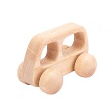 Wooden Blocks Miniature Cartoon Car Truck Children Gifts Baby Toddler Early Education Cognition Toy Tabletop Ornaments 2024 - buy cheap