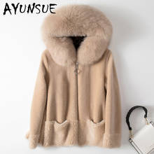 AYUNSUE Winter Sheep Shearing Fox Fur Coat Female Wool Jacket Korean Thick Women's Fur Coats Elegant Women Clothes 2020 SFL1842 2024 - buy cheap