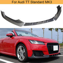 Front Bumper Lip Splitters Spoiler For Audi TT Standard MK3 2015 - 2018 Car Front Bumper Lip Chin Spoiler Splitters Carbon Fiber 2024 - buy cheap