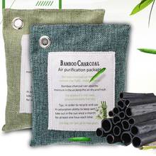 Saco de carvão vegetal de bambu saco de suspensão de purificação de ar sala de casa automático fresco ativo carvão de bambu sacos de molde odor remover 2024 - compre barato