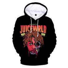 Suco wrld 3d hoodies hip hop cantor rapper rock moletom com capuz streetwear respirável jaqueta de alta qualidade topos roupas 2024 - compre barato