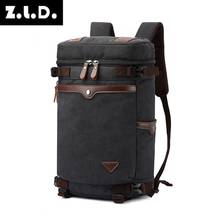 Z. l. d. Mochila de lona masculina, bolsa de ombro de grande capacidade para viagem, para laptop e computador, casual, da moda, para homens 2024 - compre barato