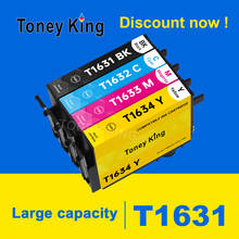 Совместимый чернильный картридж T1631, T1621, T16, 16XL для принтера Epson анализатор WF 2010, 2510, 2520, 2530, 2540, 2750, 2760, 2630, 2650, 2660 2024 - купить недорого