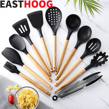 Silicone Kitchenware Cooking Utensils Set Heat Resistant Kitchen Non-Stick Cooking Utensils Baking Tools With Storage Box Tools 2024 - buy cheap