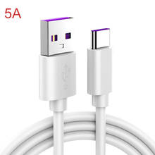 Cable USB tipo C de 1m y 2m, Cable de carga rápida 5A, supercarga, para Huawei P20, P10, Mate 9, Honor V10 2024 - compra barato