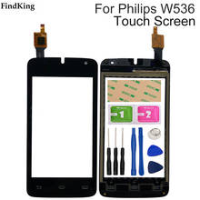 4.0'' Mobile Touch Screen For Philips W536 Touch Screen Front Glass Digitizer Panel Sensor Adhesive 2024 - buy cheap