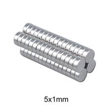 50 magnets 3000 pces 5x1 mini pequenos ímãs redondos 5mm x 1mm ímã de neodímio forte 5x1mm permanente ndfeb ímãs disco 5*1 eletromagnético 2024 - compre barato