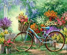 Diamond Painting Mosaic Flower Full Square 5d Diy Diamond Embroidery Bicycle Picture Of Rhinestone Home Decoration wedding gift 2024 - buy cheap