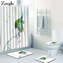 Zeegle-conjunto de tapetes para banheiro, revestimento impermeável para assento do vaso sanitário, flanela, macio, pedestal 2024 - compre barato