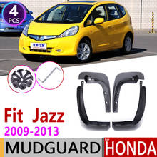 4 PCS Car Mudflap for Honda Fit Jazz 2009~2013 Fender Mud Flaps Guard Splash Flap Mudguards Accessories 2010 2011 2012 2nd 2 Gen 2024 - buy cheap