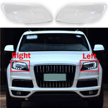 Tapas de faros delanteros de coche para Audi Q7, pantalla de lámpara, cubierta de lente de cristal, 2006-2015 2024 - compra barato