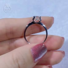 Wholesale 1CT Moissanite Rings For Women 8 Hearts And 8 Arrows Cut Plum Blossom Cupid 9 Hearts and 1 Flower Synthetic Diamond 2024 - buy cheap