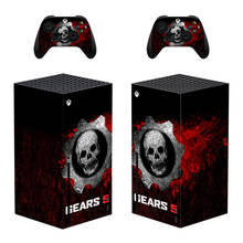 Skull Style Xbox Series X, pegatina de piel para consola y 2 controladores, calcomanía de vinilo, pieles protectoras, estilo 1 2024 - compra barato