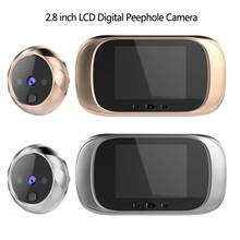 New 2.8 Inch LCD Color Screen Digital Doorbell 90 Degree Door Eye Doorbell Electronic Cat Eye Door Camera Outdoor Doorbell 2024 - buy cheap