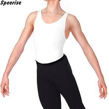 Men's Sleeveless Leotard Gym Suit Ballet Bodysuits Professional Dancewear Gymnastics Clothes For Adults Biketard Nylon Spandex 2024 - buy cheap