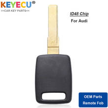 KEYECU Uncut Transponder Ignition Car Key for Audi A4 A6 TT Allroad Quattro S4 S6 S8 A8 RS6, Fob Megamos 48 Chip With HU66 Blade 2024 - buy cheap