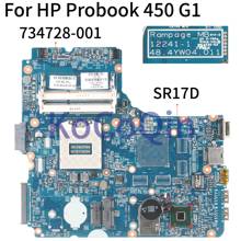 KoCoQin-placa base para portátil HP Probook 440, G1, 450, G1, 48.4yw05.011, 12241-001, 734087-734728, 601-734087, SR17D 2024 - compra barato