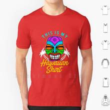 Camiseta divertida de tótem, Polo Hawaiano, ropa de playa, estampado, 100% algodón, Tiki, playa, Maui, Hawaii 2024 - compra barato
