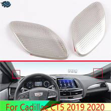 Para Cadillac CT5 2019 2020 accesorios de coche de acero inoxidable frente A-pilar altavoz anillo de audio cubierta 2024 - compra barato