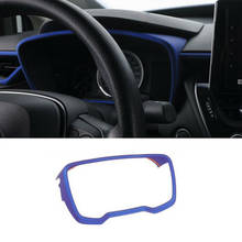 Cubierta de instrumentos para salpicadero de coche, embellecedor de marco, ABS, azul, apto para Toyota Corolla 2019 2020 2024 - compra barato