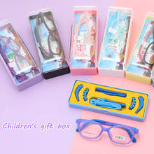 Оправа для детских оптических очков TR90, силиконовые эластичные защитные детские очки, резиновые очки с ремешком для диоптрий 2024 - купить недорого