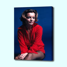 Pintura romy schneider por eva sereny poster impressão da arte da parede para sala de estar moderna arte da lona sem moldura 2024 - compre barato