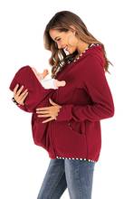 Maternity wear Europe and the United States multi-functional mother Kangaroo sweater autumn and winter dressing pouch 2024 - buy cheap