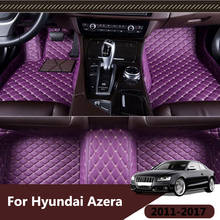 For Hyundai Azera 2017 2016 2015 2014 2013 2012 2011 Car Floor Mats Auto Interior Accessories Waterproof Carpet Dash Foot Rugs 2024 - buy cheap