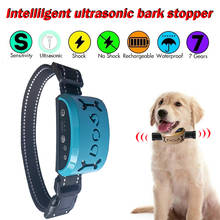 Collar de entrenamiento inteligente para perros, dispositivo antiladridos, recargable por USB, ultrasónico, resistente al agua 2024 - compra barato