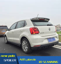 For VW Polo Spoiler ABS Material Car Rear Wing Primer Color  VW polo Rear Spoiler For Volkswagen new Polo Spoiler 2011-2015 2024 - buy cheap