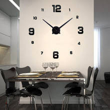Large Modern Design DIY 3D Wall Clock Quartz Clocks Watches Acrylic Mirror Stickers Clock Wall Home Decor reloj de pared Horloge 2024 - buy cheap