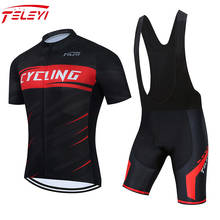 TELEYI-Camiseta de ciclismo para hombre, conjunto de ropa corta para bicicleta de montaña, 2022 2024 - compra barato