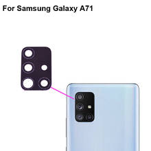 Комплект из 2 предметов высокого качества для Samsung GALAXY A71 5G заднее стекло объектива камеры заднего вида испытаний хорошие Чехлы для Samsung GALAXY A 71 Замена SM-A7160 2024 - купить недорого