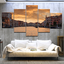 City Venice Canvas Painting 5 Piece Canvas Art Poster and Prints Picture for Living Room Wall Art Poster Painting Home Decor 2024 - buy cheap