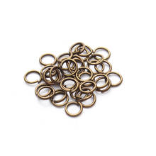 Argolas simples de bronze para pular e anéis divididos, joias diy envio grátis 2024 - compre barato