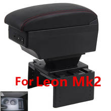 Apoio de braço para seat leon mk2, caixa central de apoio de braço 2024 - compre barato