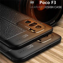 Para poco f3 capa para xiaomi poco f3, capas à prova de choque, costas, coque macio, amortecedor de telefone, couro tpu para fundas poco f3 2024 - compre barato