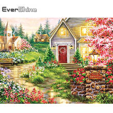 Evershine Diamond Embroidery House 5D DIY Full Square Diamond Painting Landscape Cross Stitch Garden Wall Decoration 2024 - buy cheap