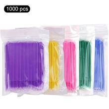 100/500/1000pcs/lot Disposable Cotton Swab Eyelashes Extension Micro Mascara Brushes Individual Kit Lash Removing Makeup Brush 2024 - buy cheap