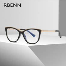 RBENN 2021 New Fashion Cat Eye Reading Glasses Women with CR-39 Lens Blue Light Blocking Computer Reader for Female +1.75 2.25 2024 - buy cheap