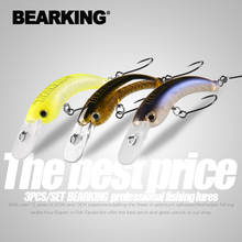 BEARKING 3pcs per set 29mm 42mm  Fishing Lure Trout Mini Crankbait Wobbler Fishing Tackle Minnow Crank Artificial Hard Bait 2024 - buy cheap