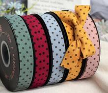Kewgarden Dot Corduroy Fabric Ribbon 1" 25mm DIY Hair Bow Tie Sewing Accessories Handmade Tape Webbing 10 Yards 2024 - buy cheap