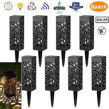COCOZ 6/8Pcs Solar Lights Hollow Solar Powered LED Garden Outdoor Waterproof For Yard Garden Path 2024 - buy cheap