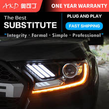 AKD tuning cars Headlight For Ford Ranger Everest Endeavour Must Headlights LED DRL Running lights Bi-Xenon Beam Fog lights 2024 - buy cheap