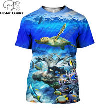 Drop shipping 3D All Over Printed Sea Turtle men t shirt Harajuku Summer Short sleeve shirt street Casual Unisex tee tops YW004 2024 - buy cheap
