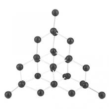 Modelo de estructura Molecular de diamante, equipo de enseñanza de Química, herramienta de laboratorio de ayuda 2024 - compra barato