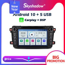 Carplay-sistema multimídia para autos, android 10, com dvd, gps, wi-fi, rádio, bluetooth, para mazda cx9 2009, 2010, 2011, 2012 a 2015 2024 - compre barato